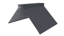 Конёк фигурный 150x150x2000 мм, 7024 графитовый серый стальной бархат