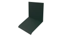Планка примыкания верхняя к стене фальц 150x130x20 мм, 6005 зеленый мох матовый