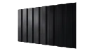 Профнастил С20A 1150/1100x0,65 мм, 9005 черный янтарь глянцевый