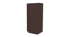 Планка угла наружного сложная Блок-хаус 110x110x2000 мм, 8017 шоколадно-коричневый PUR Pruf