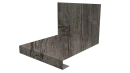 Планка примыкания нижняя к трубе фальц 140x200 мм, Дуб Винтаж 3D