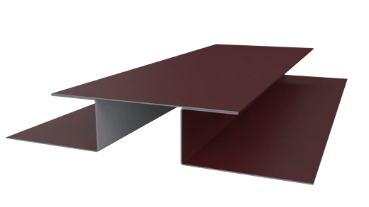 Планка стыковочная сложная Блок-хаус 110x2000 мм, 3005 винно-красный матовый