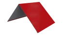 Конёк простой 190x190x2000 мм, 3020 транспортный красный глянцевый