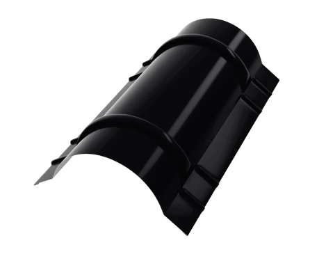 Конёк круглый R110x2000 мм, 9005 черный янтарь глянцевый