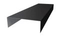 Декоративная накладка 20x60x20 мм, 9005 черный янтарь матовый