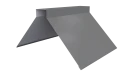 Конёк фигурный 150x150x2000 мм, 7037 пыльно-серый глянцевый