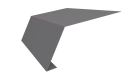 Планка карнизная 100x65x2000 мм, 7004 сигнальный серый глянцевый